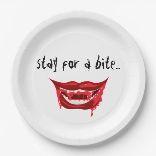 Stay for a bite themed party supplies paper plates