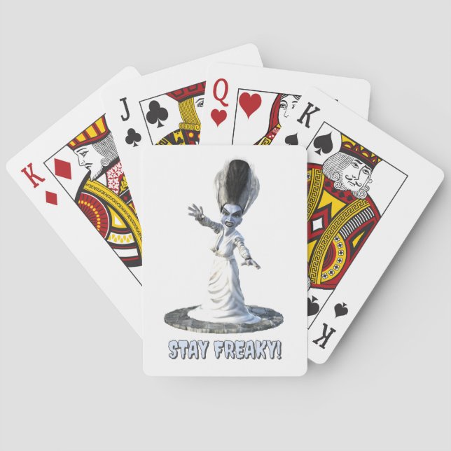 Stay Freaky! Bride of Frankenstein Poker Cards (Back)