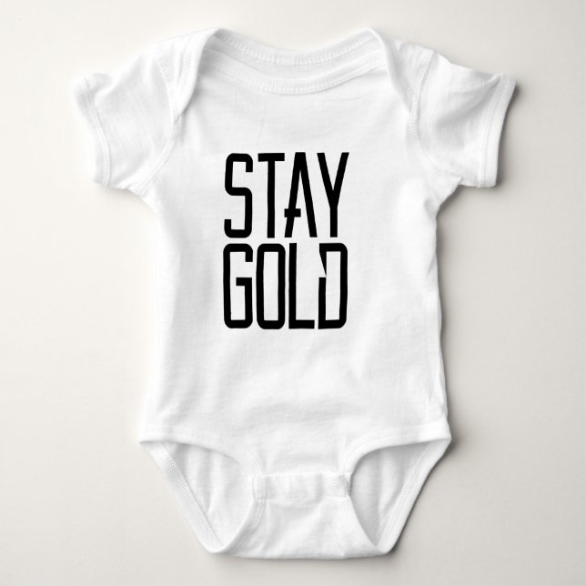 Stay Gold Baby Bodysuit (Front)