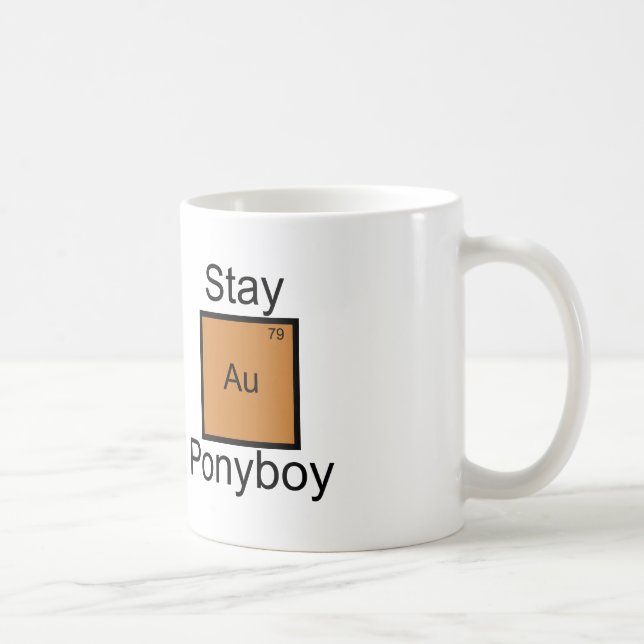 Stay Gold Ponyboy Element Pun Coffee Mug (Right)