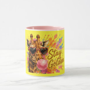 Stay Golden Giraffe Cute Safari Animal Mug