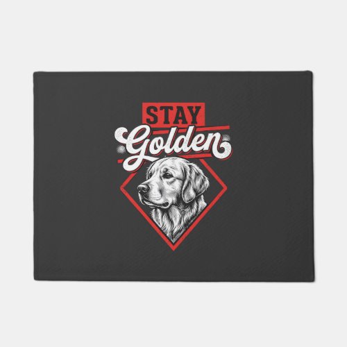 Stay Golden Golden Retriever Dog Doormat