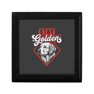 Stay Golden Golden Retriever Dog Gift Box