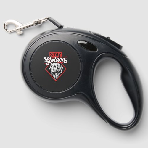 Stay Golden Golden Retriever Dog Retractable Pet Leash