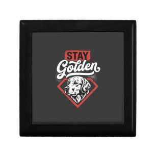 Stay Golden Golden Retriever Retro Dog Gift Box