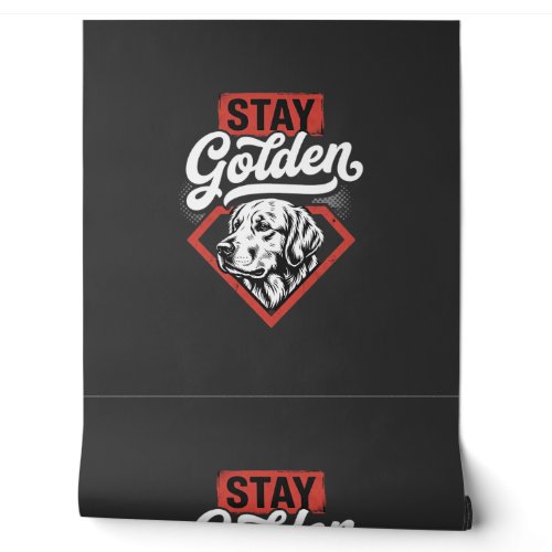 Stay Golden Golden Retriever Retro Dog Wallpaper