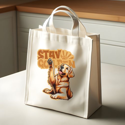 Stay Golden Grocery Bag