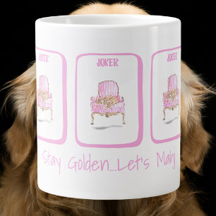 Stay Golden... Let's Mahj Golden Retriever Mahjong Giant Coffee Mug