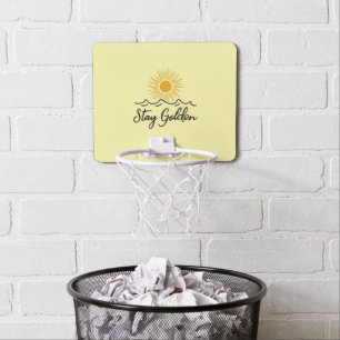 Stay Golden Mini Basketball Hoop – Shoot in Style!