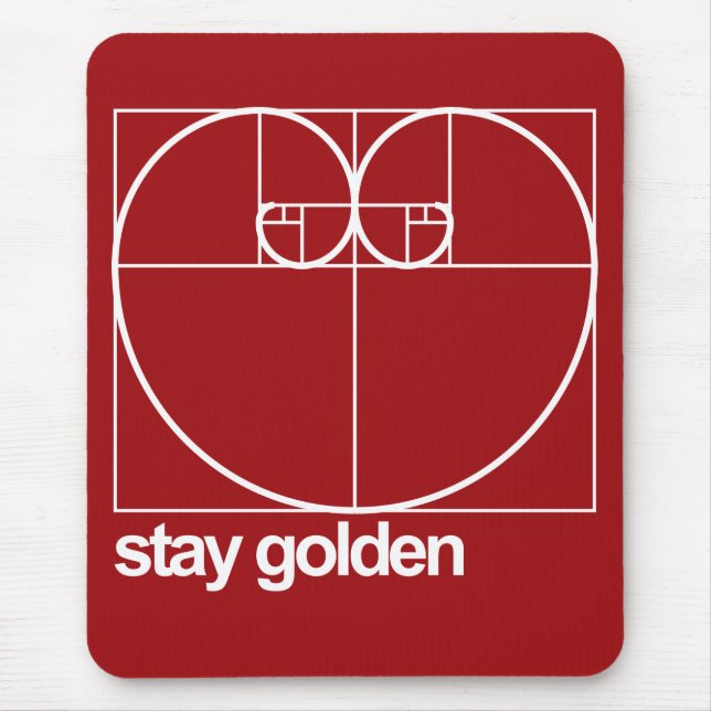 Stay Golden Mouse Pad (Front)