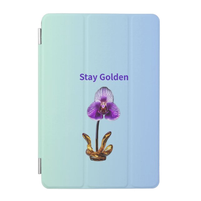 Stay Golden Orchid iPad Mini Cover (Front)