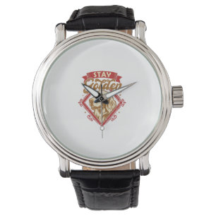 Stay Golden Retriever Dog Red Diamond_1 Watch