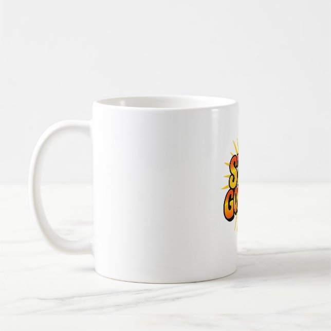 Stay Golden Retro Sun Rays Mug (Left)