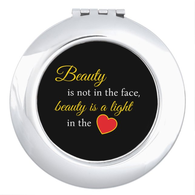 Stay Gorgeous – Beauty Slogan Travel Compact Mirror (Front)