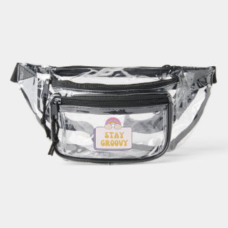 Stay Groovy Clear Fanny Pack