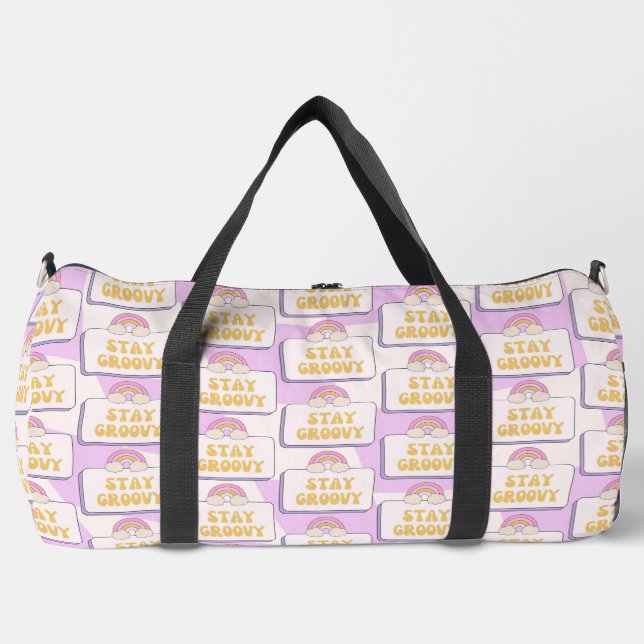Stay Groovy Duffle Bag (Front)