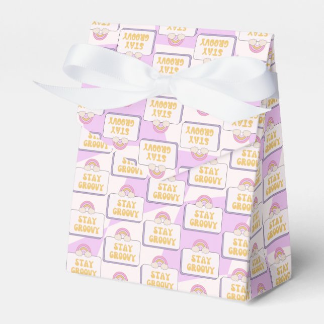 Stay Groovy Favor Boxes (Front Side)