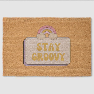 Stay Groovy Fiber Doormat