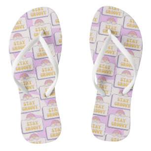 Stay Groovy Flip Flops