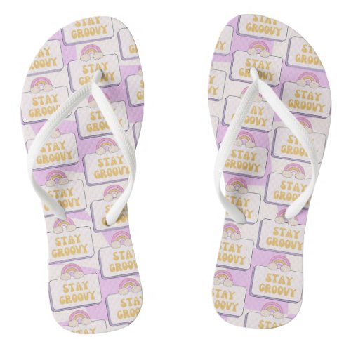 Stay Groovy Flip Flops