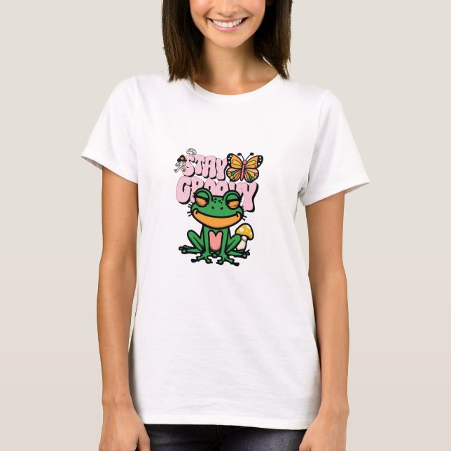 Stay Groovy Frog T-Shirt (Front)