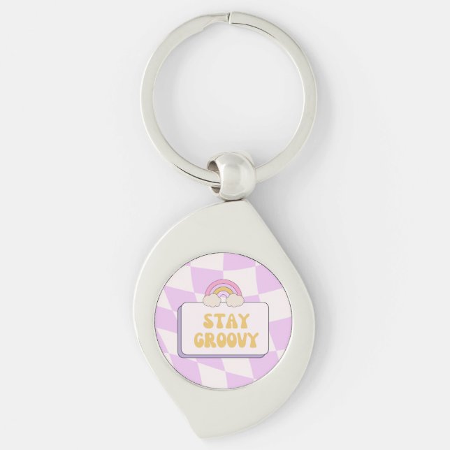 Stay Groovy Keychain (Front)