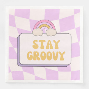 Stay Groovy Paper Dinner Napkins
