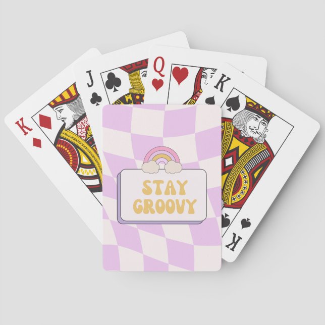 Stay Groovy Poker Cards (Back)