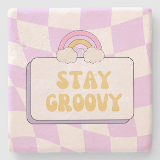 Stay Groovy Stone Coaster