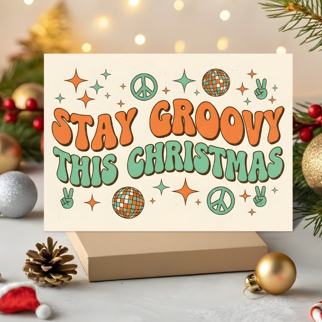 Stay Groovy This Christmas Holiday Card (Creator Uploaded)