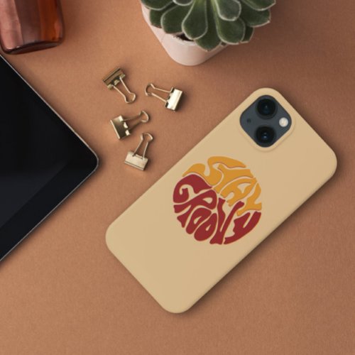 Stay Groovy with a Splash of Red and Yellow iPhone 13 Case