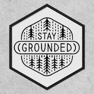 Stay grounded grounding forest summer camp patch