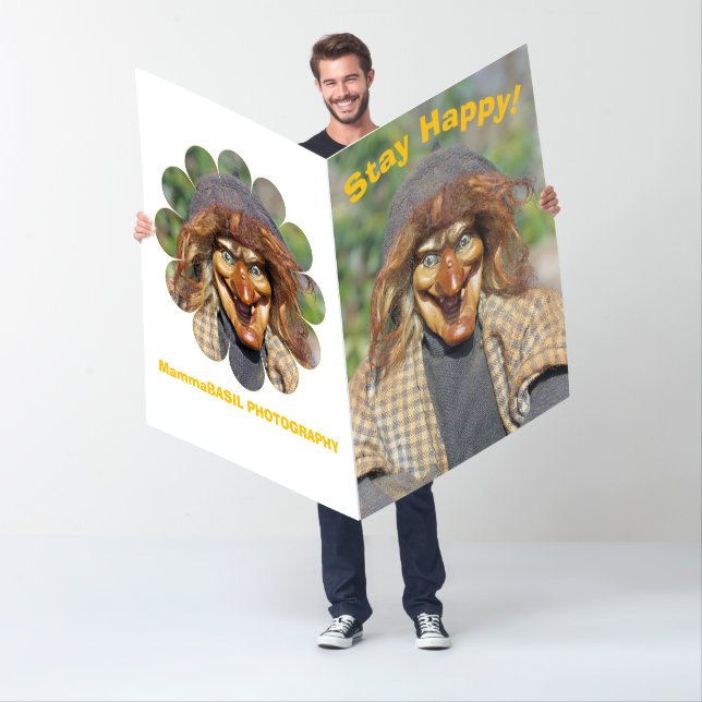 Stay Happy Fun Jumbo Greeting Card! Card (In Situ)