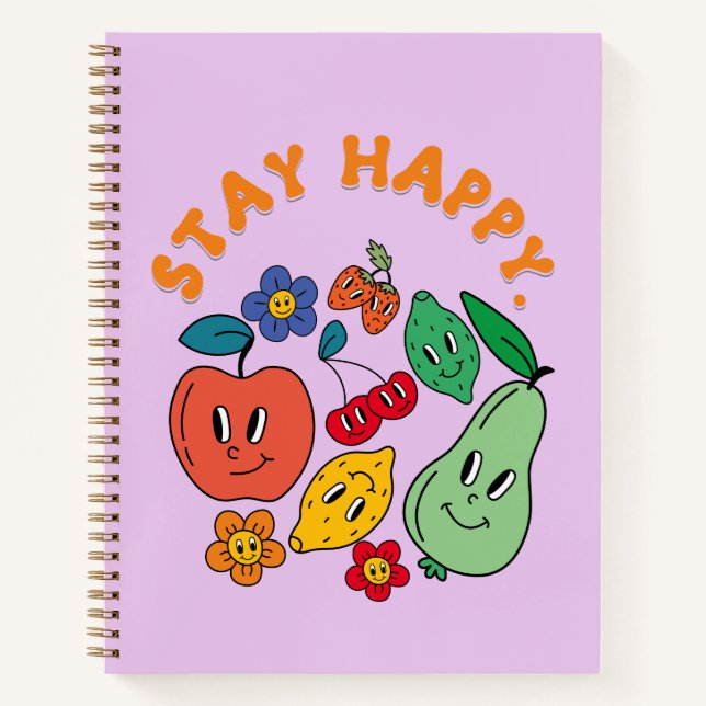 Stay Happy Notebook (Front)