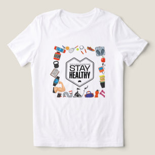 stay healthy motivational design  Tri-Blend shirt