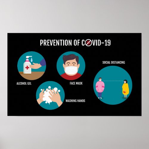 Stay Home  Coronavirus COVID_19 Prevention Poster