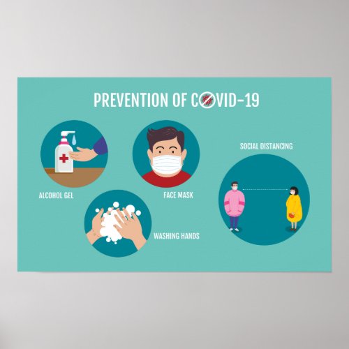 Stay Home  Coronavirus COVID_19 Prevention Poster