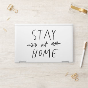 Stay Home Hand Drawn Font HP Laptop Skin