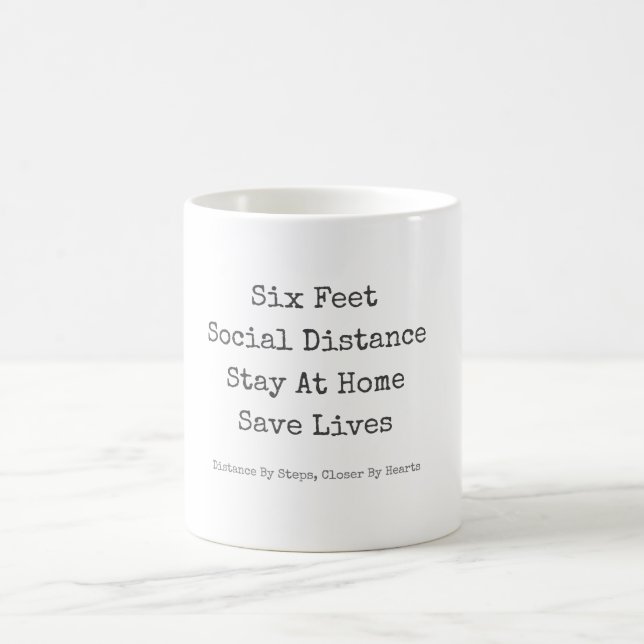 Stay Home Save Lives Coffee Mug (Center)