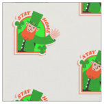 stay home st patricks leprechaun lockdown fabric