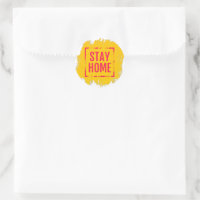Stay home stay safe sticker