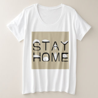 STAY HOME WITH SEAL PLUS SIZE T-Shirt
