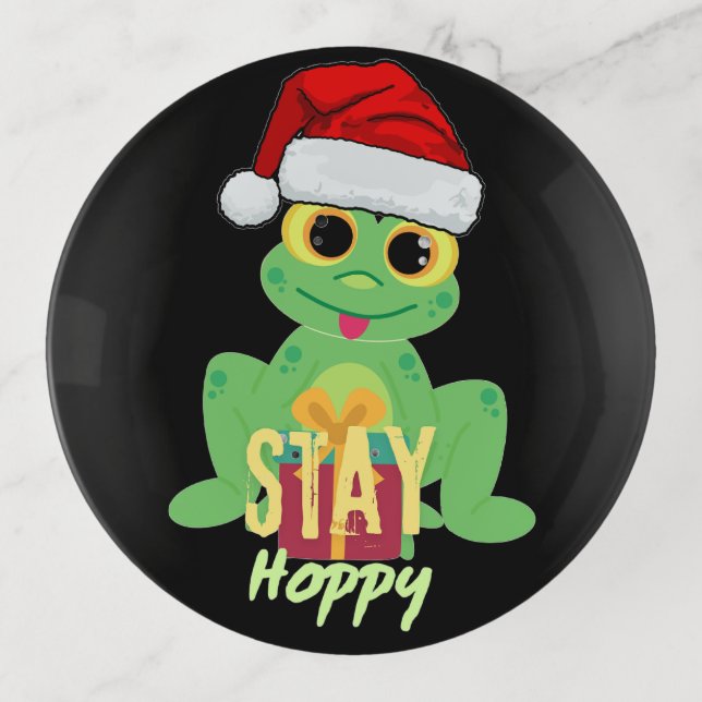 Stay Hoppy Trinket Tray (Front)