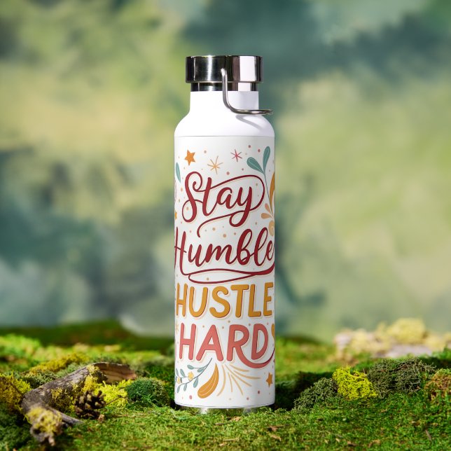 Stay Humble Hustle Hard Water Bottle – Motivattion (Outdoor)