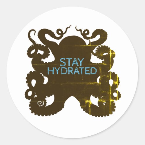 Stay Hydrated Classic Round Sticker