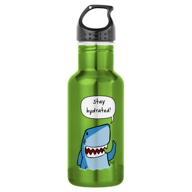 Stay hydrated stainless steel water bottle (Front)