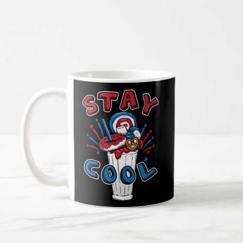 Stay Ice Cream Red White And Blue 4Th Of July Coffee Mug