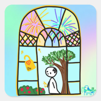 Stay in the Light Square Sticker