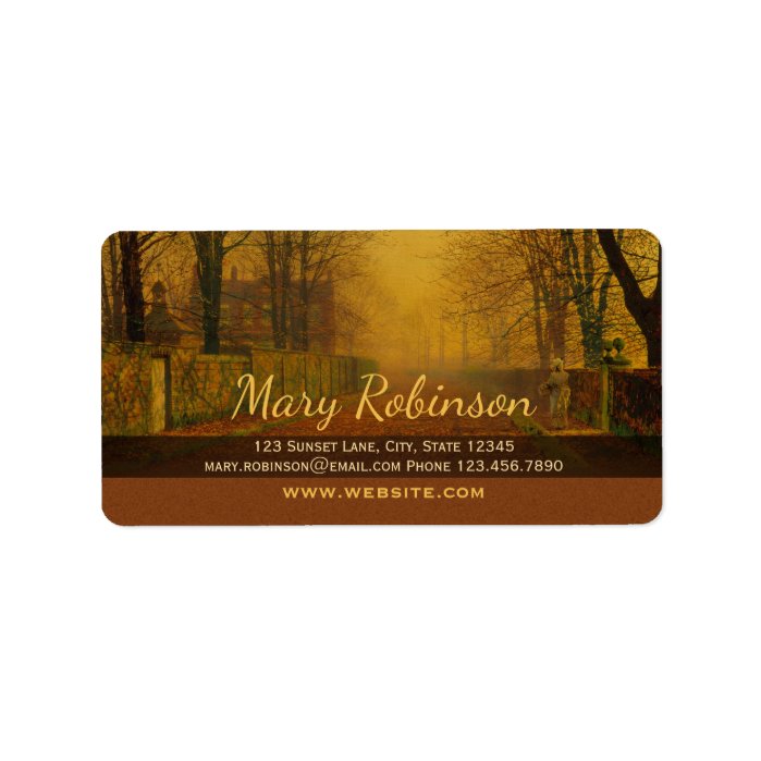 Stay in touch CC0537 Evening glow Address Label
