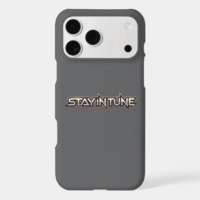 Stay in Tune - text iPhone Case (Back)